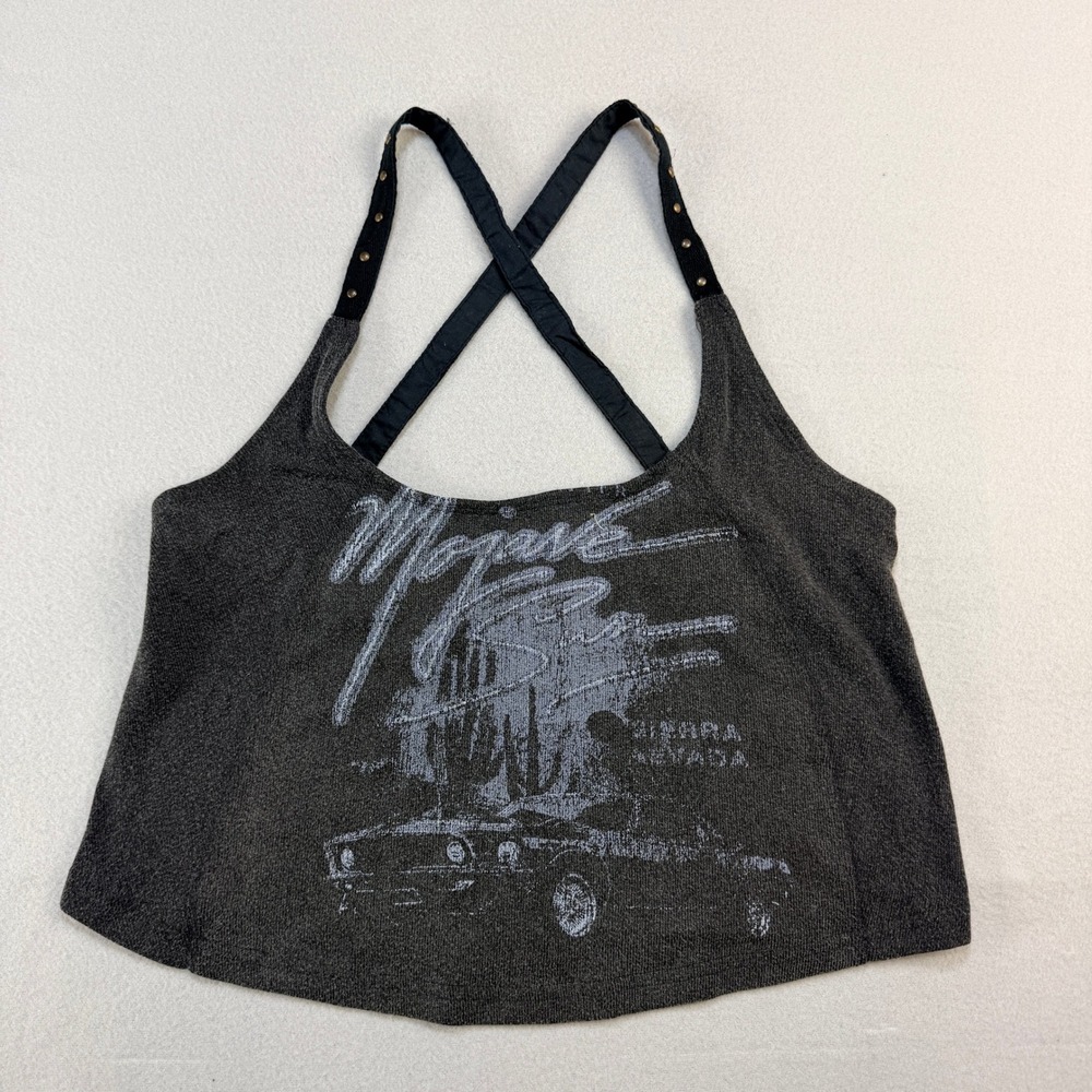 Free People We the Free Mojavi Desert Stud strap tank crop top Y2K Grunge Sz M